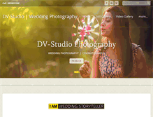 Tablet Screenshot of dvstudioweddingphotography.com